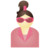 Sunglass woman pink